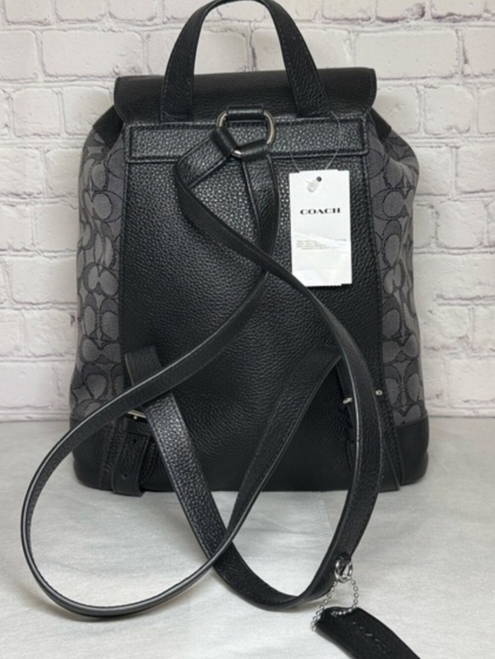 Coach Dempsey Backpack in Signature Jacquard Canvas Pebbled Leather MSRP 450 NWT - Picture 5 of 14